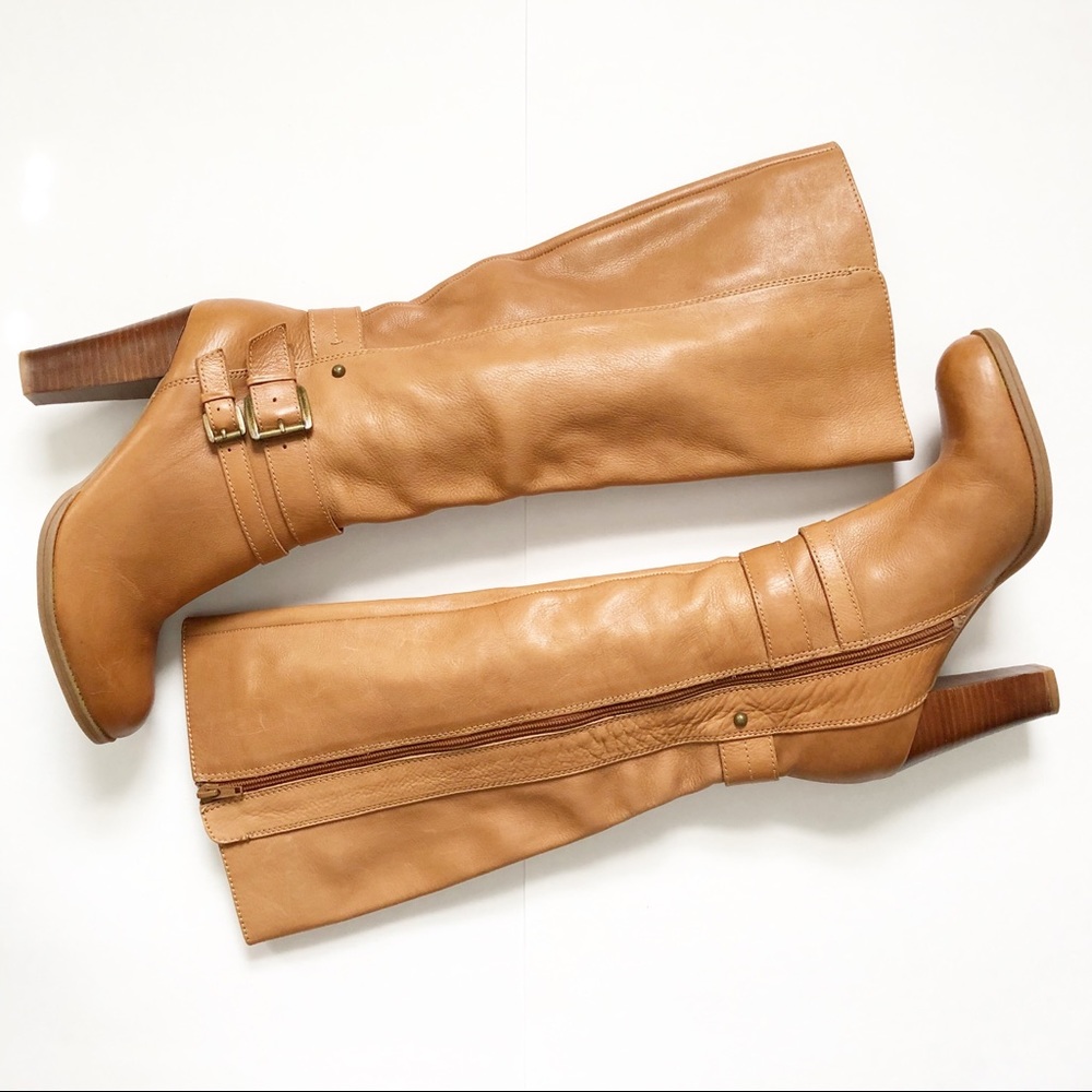 Nine West Habitat Tall Tan Boots Size 9.5 B